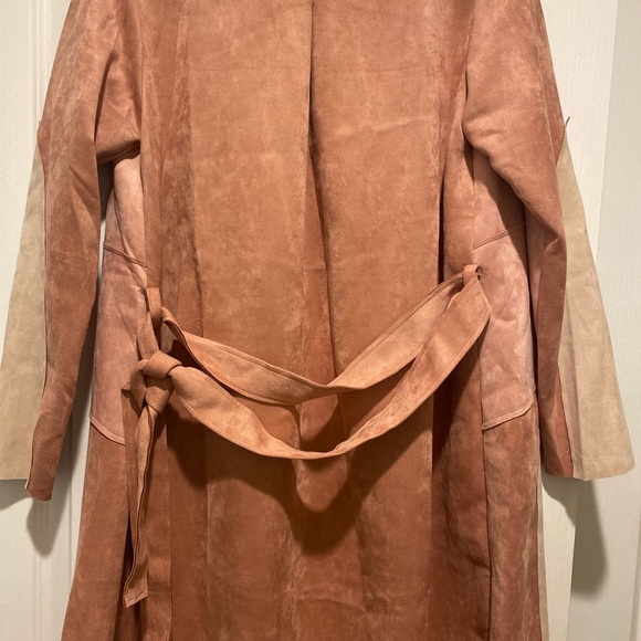 Blush Pink/Nude/Tan Suede Jacket - Picture 3 of 3